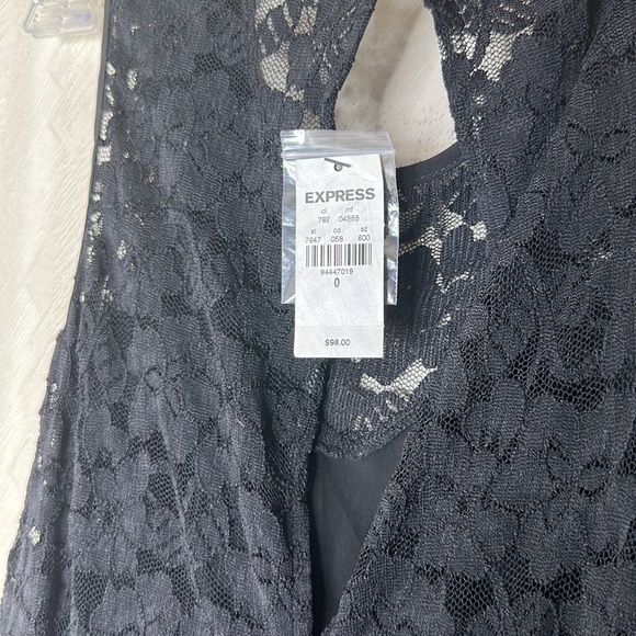🆕 EXPRESS Lace Top Jumpsuit SIZE 0 - Picture 5 of 11